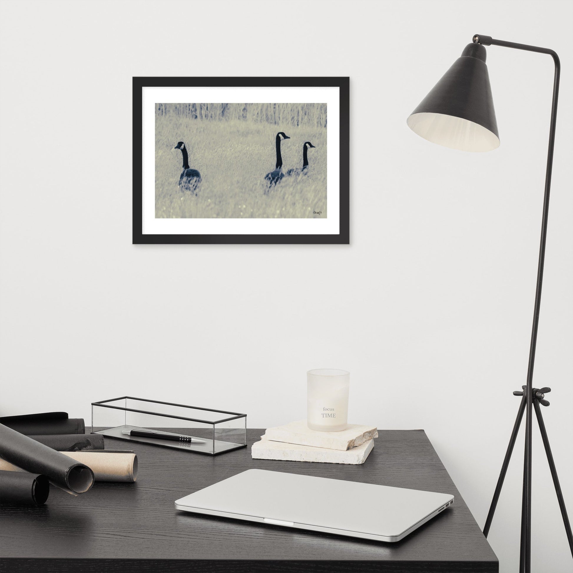 Three Geese - 12x16 - OF