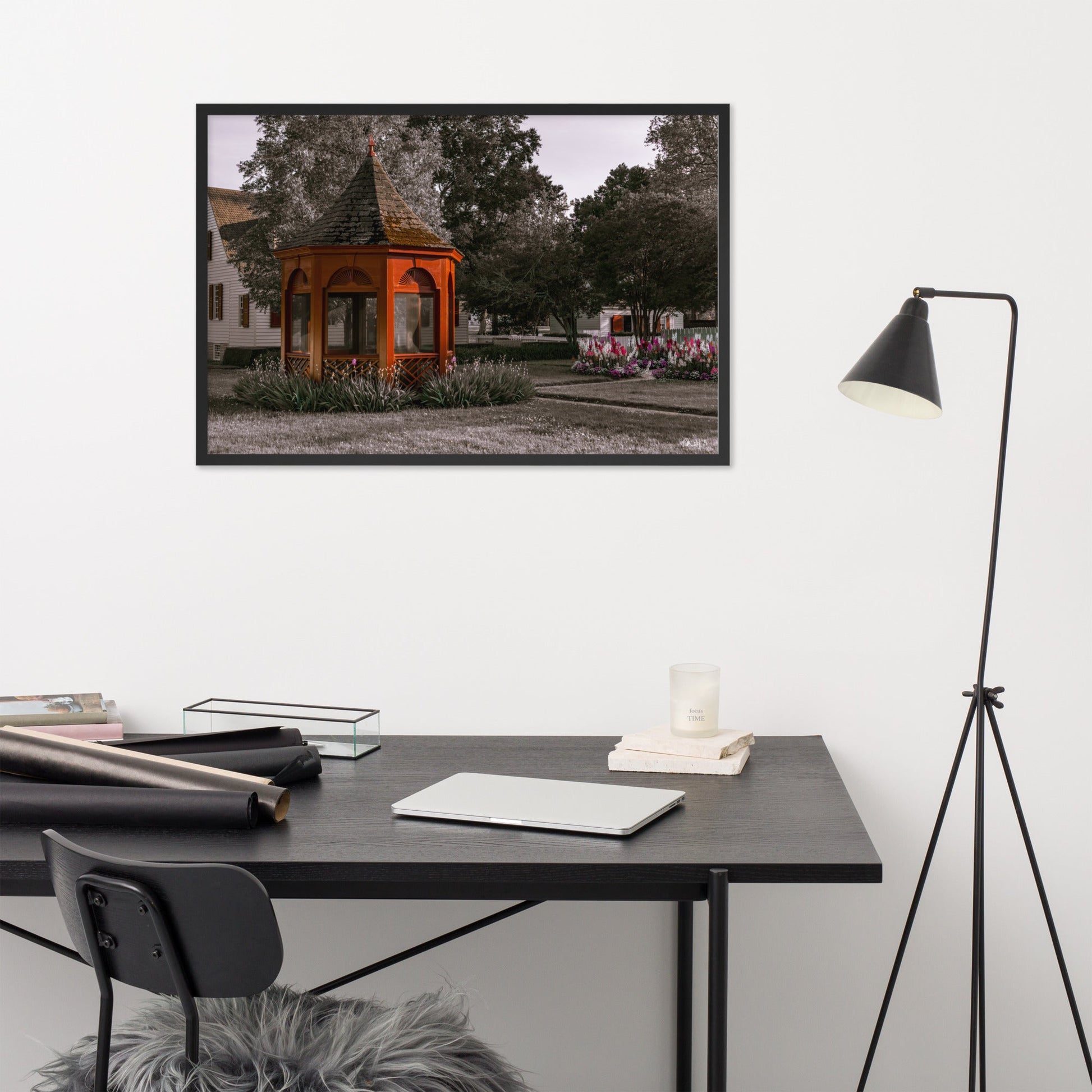 Red Gazebo - 24x36 - OF